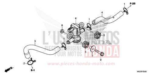 ELECTROVANNE INJECTION D'AIR CBR500RAD de 2013